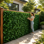 5-Panel Artificial Greenery Wall 60&quote;x40&quote; – Privacy Fence Screen