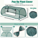 Pop-Up PVC Plant Cover – Garden Greenhouse with Window