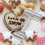 Stainless Steel Double-Head Rolling Pin – Non-Stick T-Bar Dough Roller