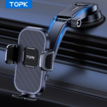 TOPK D38-C Dashboard Car Phone Mount – Adjustable Cell Phone Holder - Black