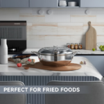 304 Stainless Steel Tempura Deep Fryer Pot with Thermometer