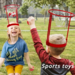 Headband Basketball Game Set Adjustable Net & 20 Balls