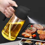 16 oz Glass Olive Oil Sprayer & Dispenser 2-in-1