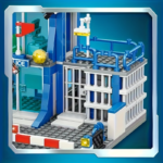 City Police Station Building Set with 2 Patrol Cars & Accessories