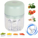 Electric Mini Garlic Mincer & Portable Food Processor USB, 250ml
