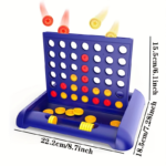 Classic Connect Four Line Game – Portable 4-in-a-Row Family Board Game