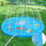 Extra-Large Kids Water Sprinkler Mat & Portable Pet Splash Pad