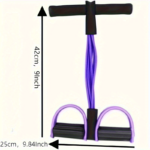 6-Tube Resistance Band Pedal Puller for Ab Workout & Home Gym