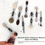 8-Piece Magnetic Stainless Steel Measuring Spoons Set