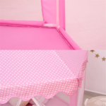 Pink Princess Hexagon Play Tent with Gauze Curtains for Kids