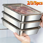 Stainless Steel Food Storage Containers with Airtight Lids