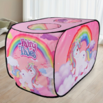 Kids Pink Ice Cream Truck Pop-Up Playhouse Tent for Girls - Unicorn