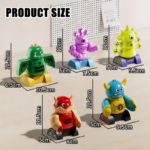 Magnetic Robot Stacking Toys for Kids with Storage Box