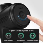 Portable Massage Gun – 6-Speed Muscle Massager with 8 Heads