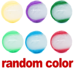 3-Pack Glow-in-the-Dark Squeaky Dog Ball Toys Bite-Resistant - 3pcs
