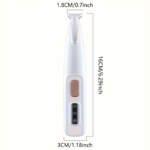 Dog Paw Trimmer with LED Light – Low-Noise Pet Hair Clipper