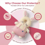 Adjustable Cartoon Animal Baby Walking Backpack – Soft Plush Head Protector