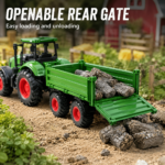 16.5-Inch Toy Farm Tractor with Trailer Set for Kids