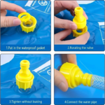 Extra-Large Kids Water Sprinkler Mat & Portable Pet Splash Pad
