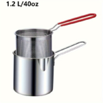 Stainless Steel Mini Deep Fryer Pot with Filter Rack