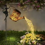 Solar Watering Can Lights Outdoor – Metal Garden Fairy Lantern