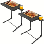 Adjustable Foldable TV Tray Table – 6 Heights & 3 Tilt Angles