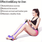 6-Tube Resistance Band Pedal Puller for Ab Workout & Home Gym
