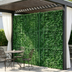 3-Pack Artificial Evergreen Wall Panels – Faux Greenery Privacy Screen