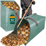 62-Gallon Collapsible Lawn & Leaf Bag – Dustpan Yard Waste Collector