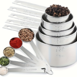 10-Piece Stainless Steel Measuring Cups & Spoons Set
