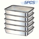 Stainless Steel Food Storage Containers with Airtight Lids