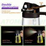 16 oz Glass Olive Oil Sprayer & Dispenser 2-in-1