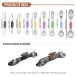 Magnetic Stainless Steel Measuring Spoons Set – Dual Sided