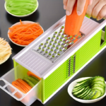 5-in-1 Square Vegetable Grater & Mandoline Slicer
