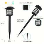 Solar Outdoor Lights 12/24 Pack – IP65 LED Warm Garden Lights