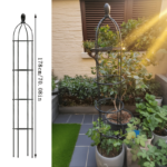 European Metal Plant Trellis Stand for Climbing Roses & Clematis