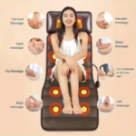 Full Body Heating Massager Mat with Neck & Foot Massagers