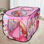 Kids Pink Ice Cream Truck Pop-Up Playhouse Tent for Girls - Princess