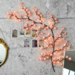 Bendable LED Cherry Blossom Branch Vine Lights | 8 Modes & USB Power