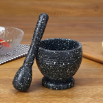 Manual Garlic Press & Spice Grinder Set – PP Mortar & Pestle Set