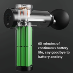 Portable Massage Gun – 6-Speed Muscle Massager with 8 Heads