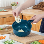 12-in-1 Vegetable Chopper & Mandoline Slicer Set with Container