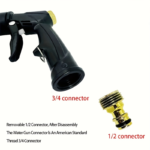 High-Pressure Foam Water Spray Gun – 3-Speed Garden Nozzle