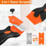 Multi-Purpose Razor Blade Scraper Tool Kit for Glass & Sticker Removal