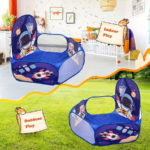 Navy Blue Space Theme Ball Pit & Kids Playhouse – Indoor/Outdoor Tent