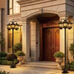 73&quote; 3-Head Solar Lamp Post Light – Dusk to Dawn Outdoor Street Light