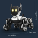 Rechargeable Remote Control Robot Dog Toy with Music & Stunts