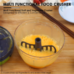 Manual Pull-String Garlic Press & Mini Vegetable Chopper