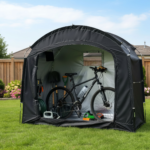 Outdoor Bicycle & Motorcycle Storage Shed Fits 2–4 Bikes