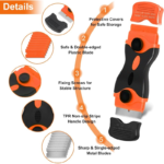 Multi-Purpose Razor Blade Scraper Tool Kit for Glass & Sticker Removal
